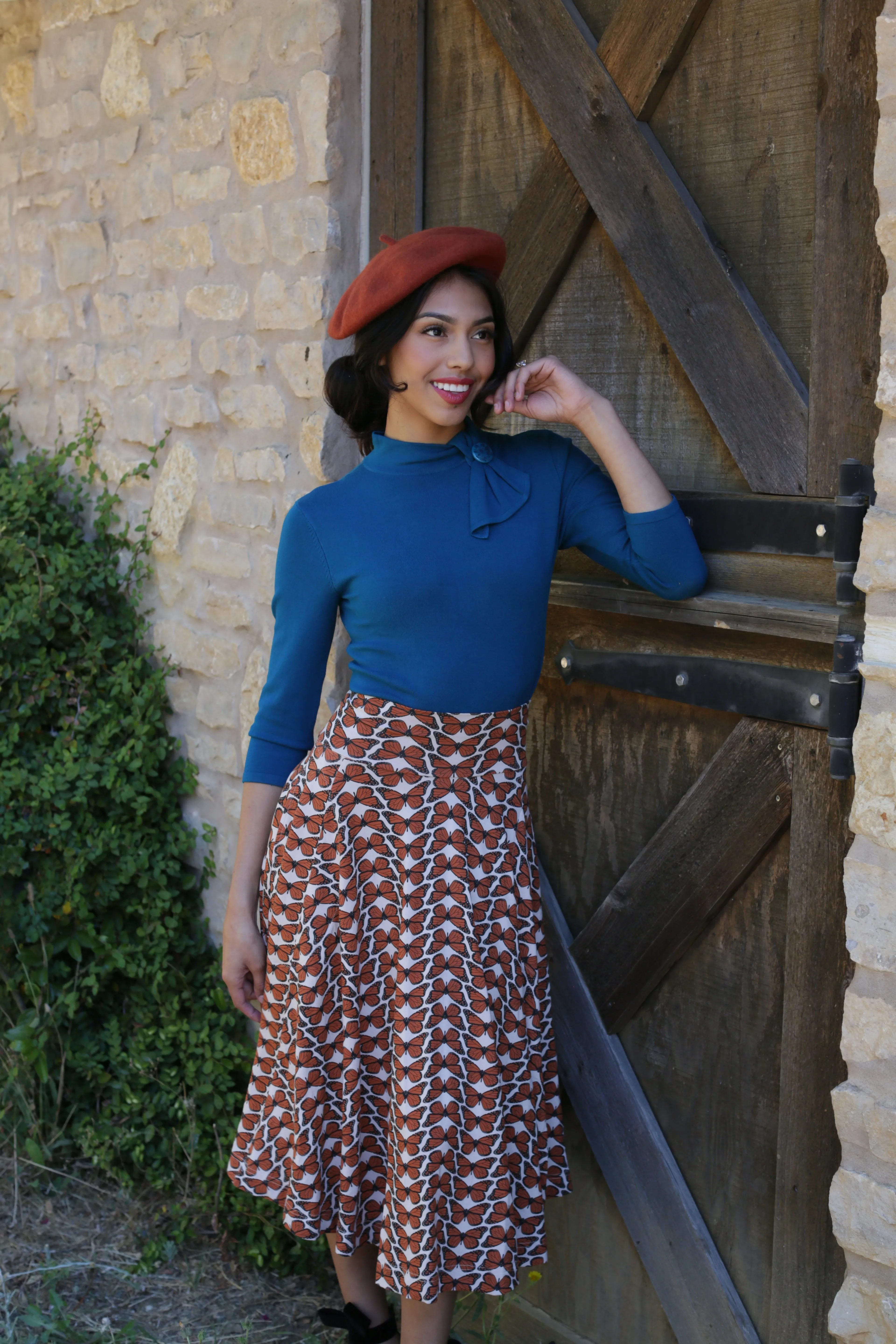 The Leonora Pullover - North Sea sold by Effie’s Heart