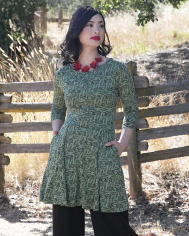 The Cara Tunic  - Olive sold by Effie’s Heart