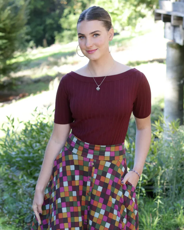 The Umbria Pullover- Sangria EH714A6 sold by Effie’s Heart