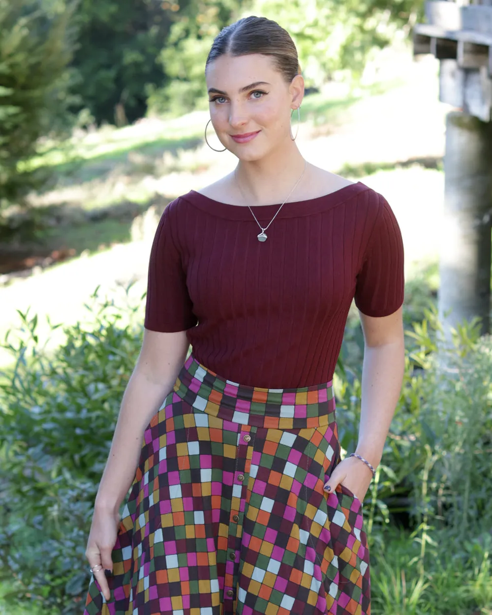 The Umbria Pullover- Sangria EH714A6 sold by Effie’s Heart