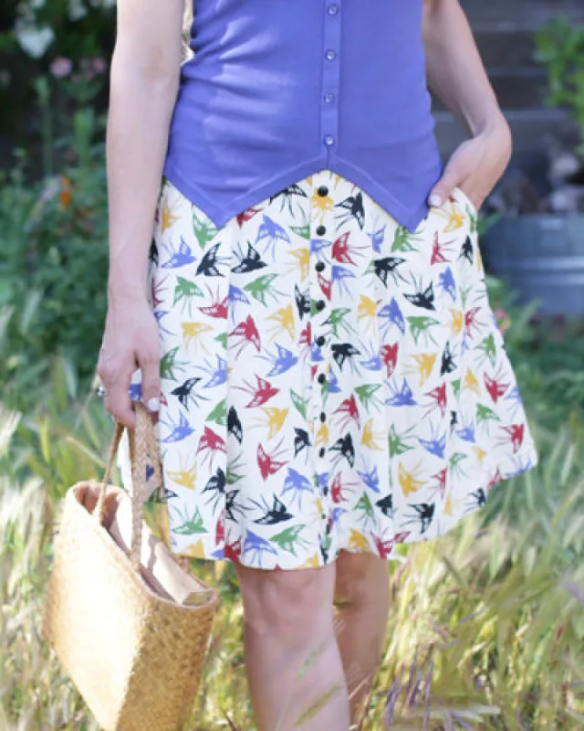 The Hiking Skirt - Songbird EH575-533 sold by Effie’s Heart