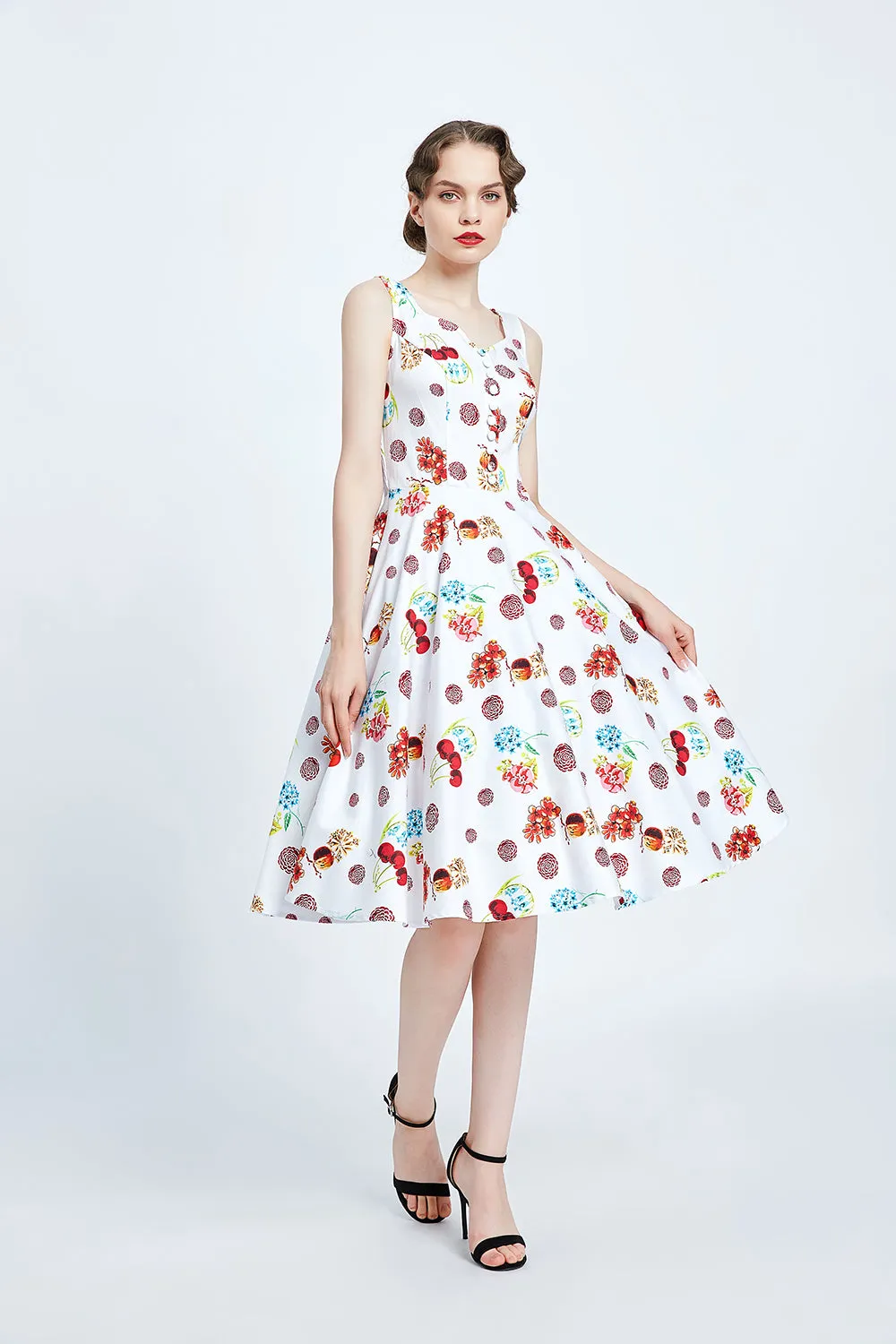 "Heidi" Cherry Floral sold by miss lulo