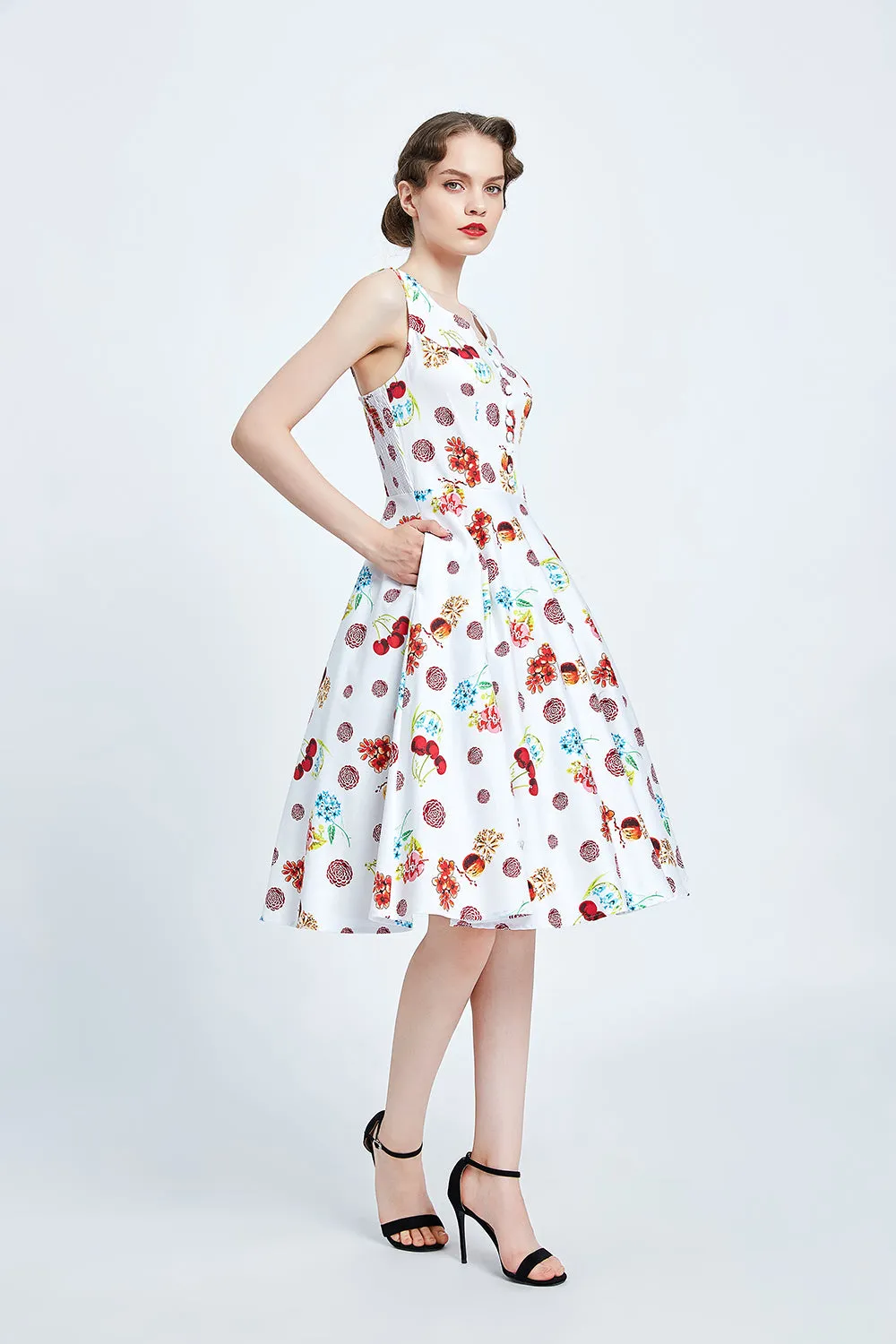 "Heidi" Cherry Floral sold by miss lulo product image thumbnail 2