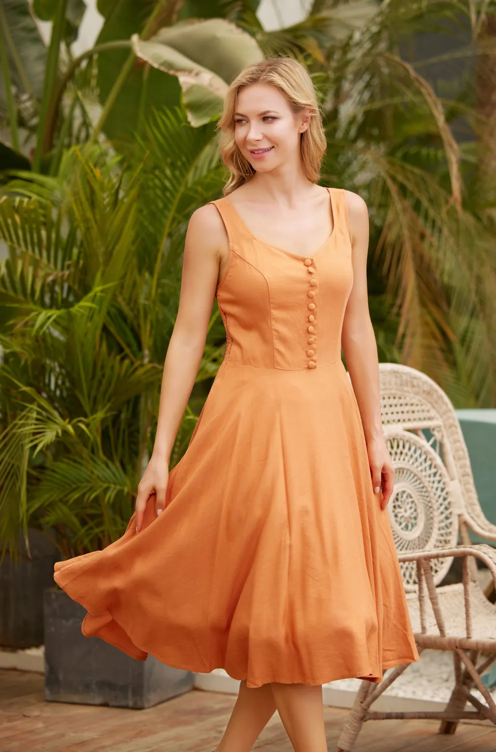 "Heidi" Solid Rust sold by miss lulo product image thumbnail 2