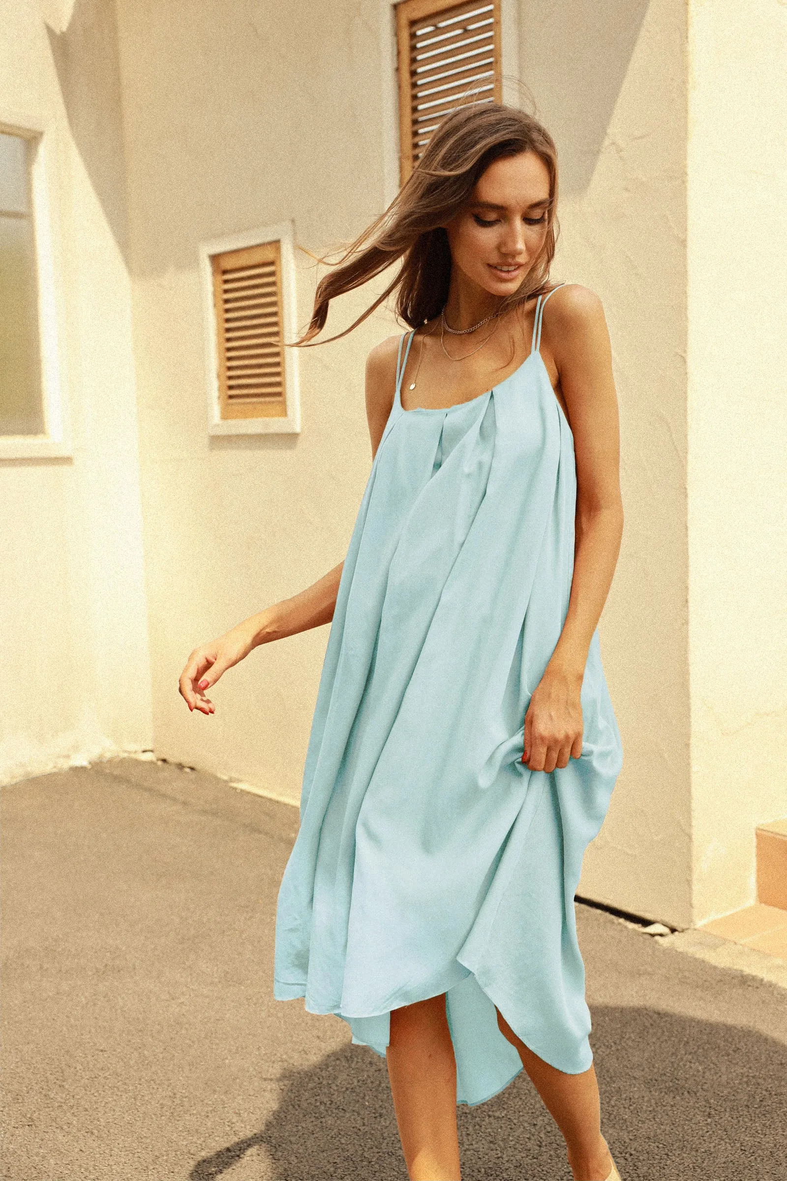 Aimee | Lyocell Flared Nightgown Dress sold by miss lulo product image thumbnail 2