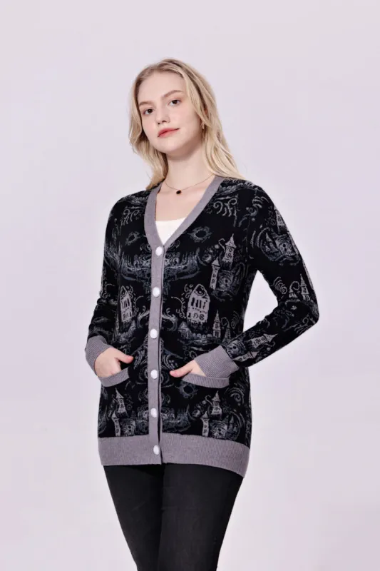 "Fiona" Dark Towers Cardigan w/ Pockets sold by miss lulo