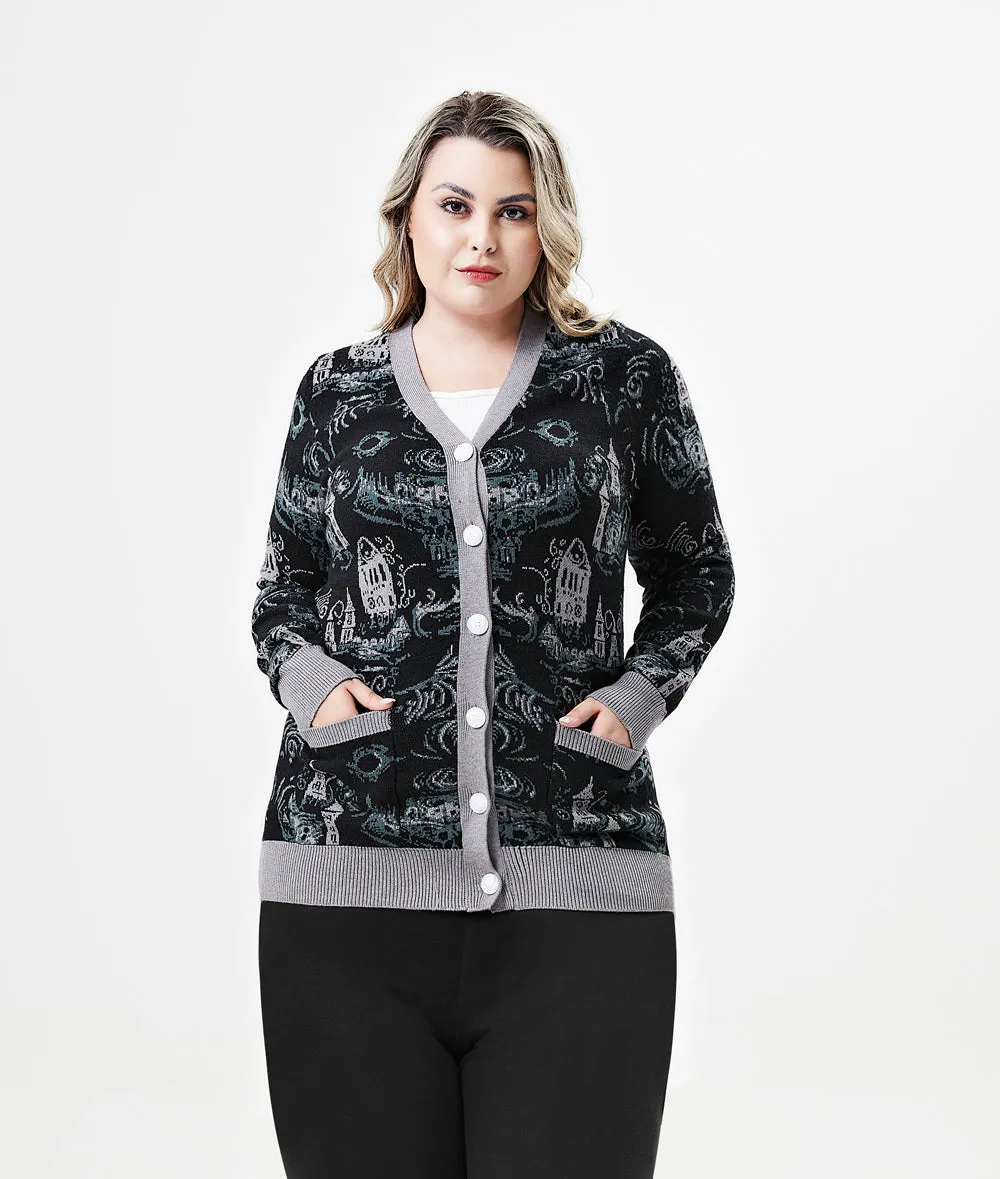 "Fiona" Dark Towers Cardigan w/ Pockets sold by miss lulo product image thumbnail 5