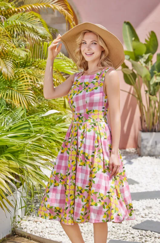 "Lily" Lemon Gingham sold by miss lulo