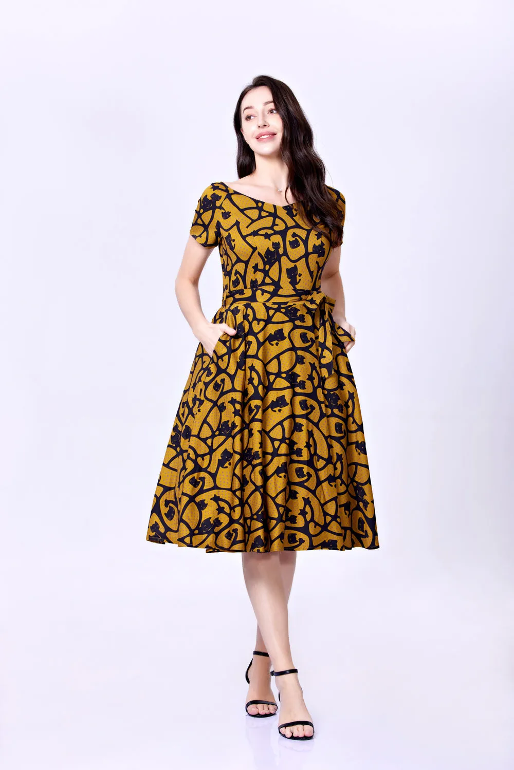 "Bella" Gold & Black Cats sold by miss lulo