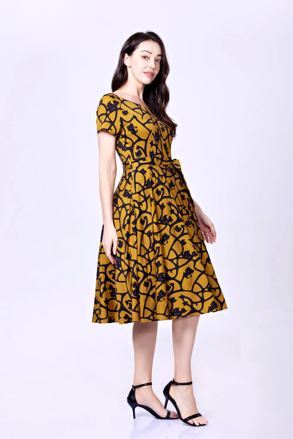 "Bella" Gold & Black Cats sold by miss lulo product image thumbnail 2