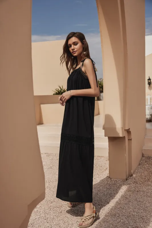 Elvira | Cotton Nightgown Maxi Dress sold by miss lulo