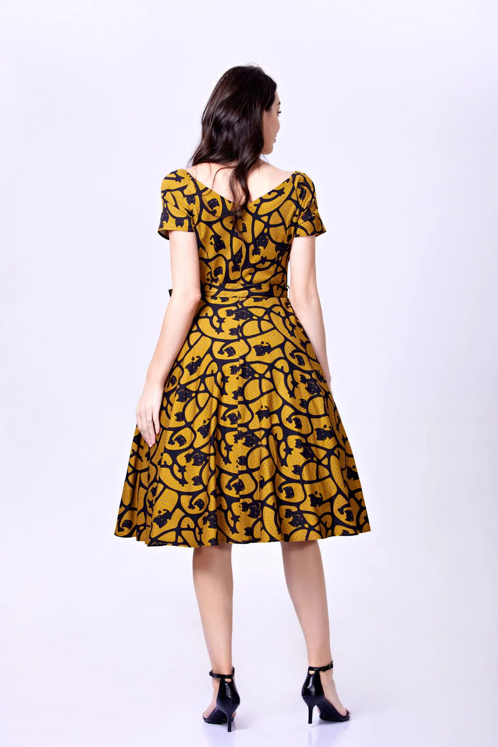 "Bella" Gold & Black Cats sold by miss lulo product image thumbnail 4