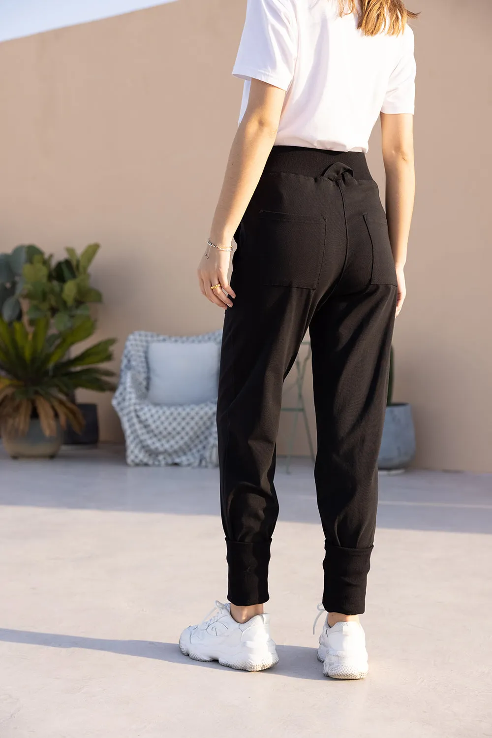 Mandy | Cotton/Modal High Waisted Sweatpants sold by miss lulo product image thumbnail 3