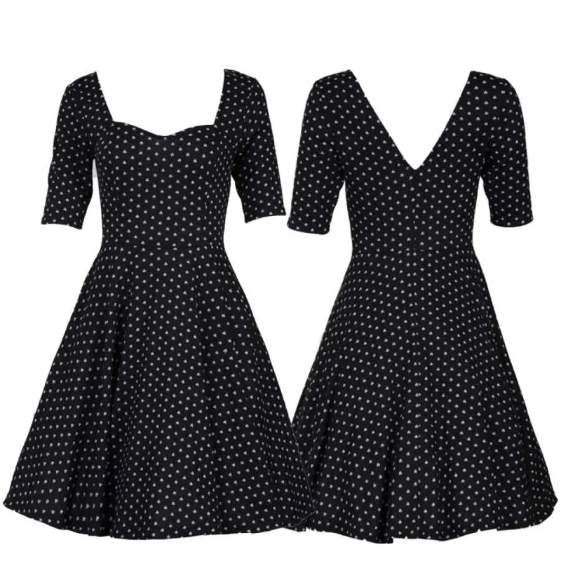 Polka Hearts Knit Dress sold by miss lulo