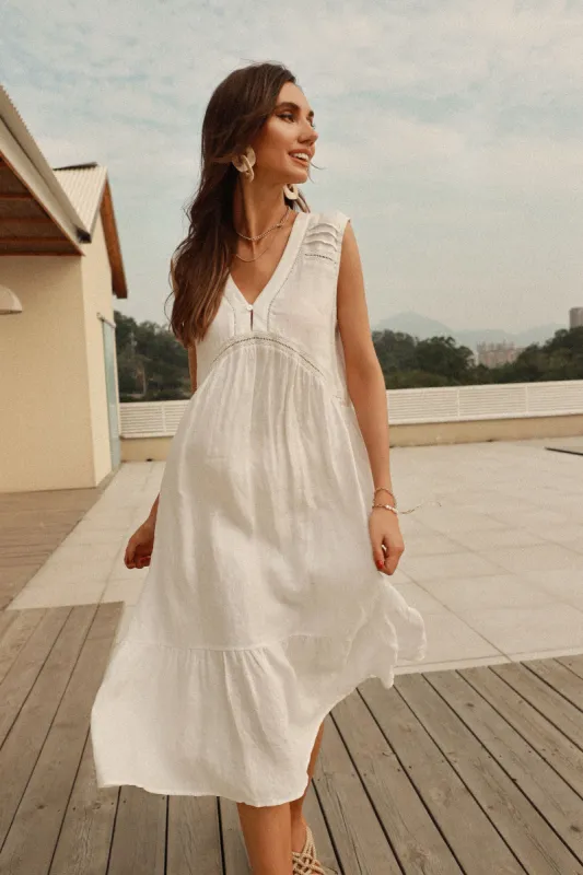 Gaby | Hemp-Linen Midi Nightgown Dress sold by miss lulo