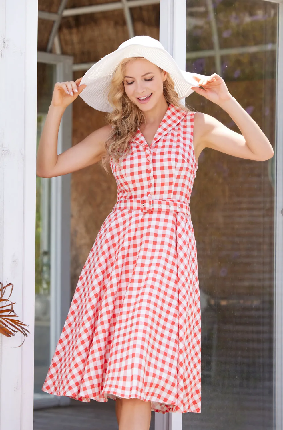 "Jani" Red Gingham sold by miss lulo