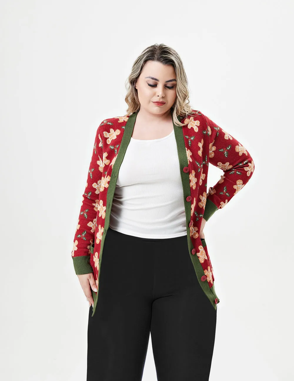 "Fiona" Gingerbread Cardigan w/ Pockets sold by miss lulo product image thumbnail 3