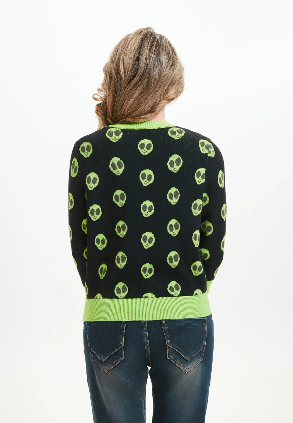"Skye" Alien Encounter All Over Print Cardigan sold by miss lulo product image thumbnail 4