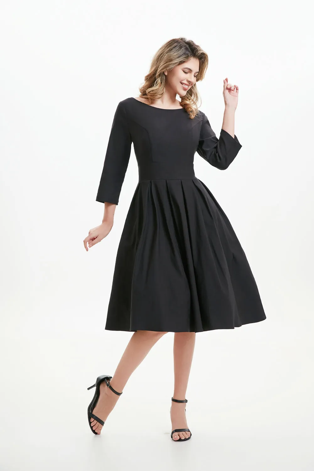 "Amaya" Black (Solid) Viscose Blend with Stretch sold by miss lulo