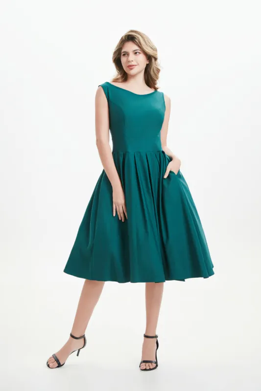 "Lily" Teal (Solid) Viscose Blend with Stretch sold by miss lulo