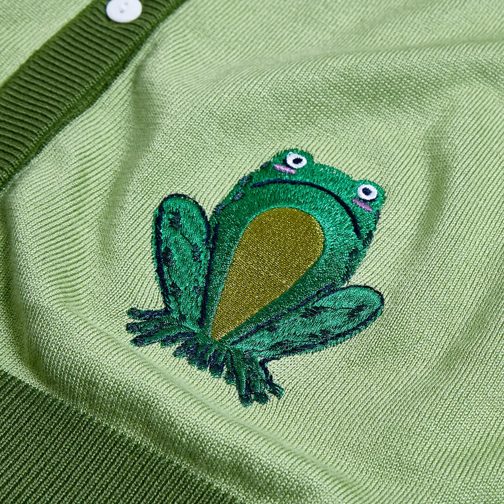 "Leslie" Frogs in Bloom (Embroidered) sold by miss lulo product image thumbnail 5
