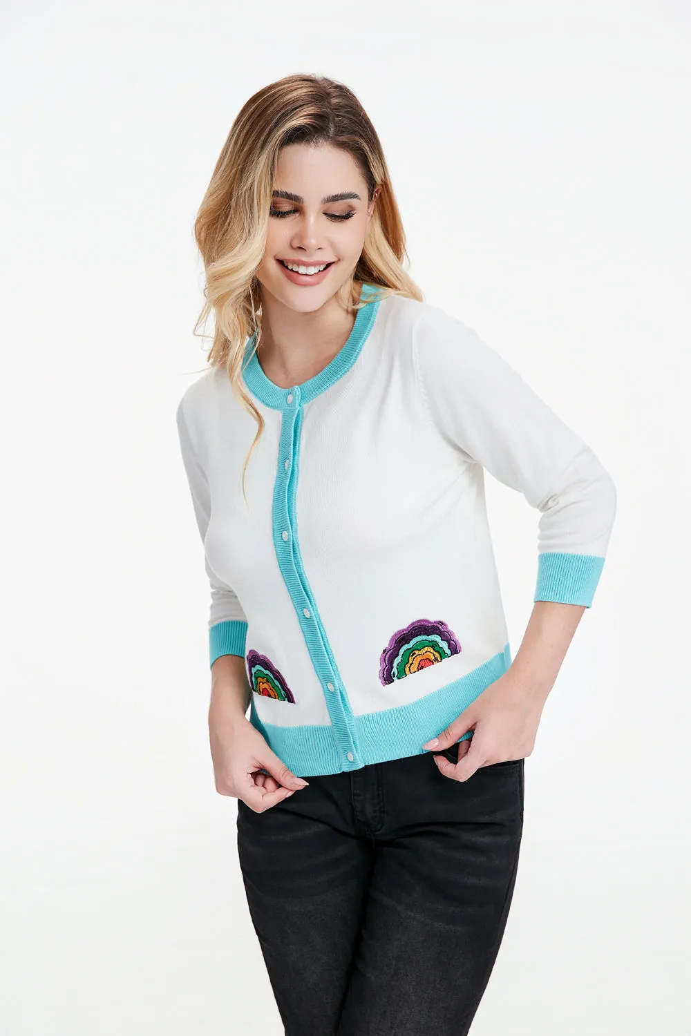 "Leslie" Rainbow Doodles (Embroidered) sold by miss lulo