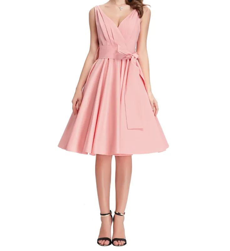 "Julie" Solid Pink Dress sold by miss lulo