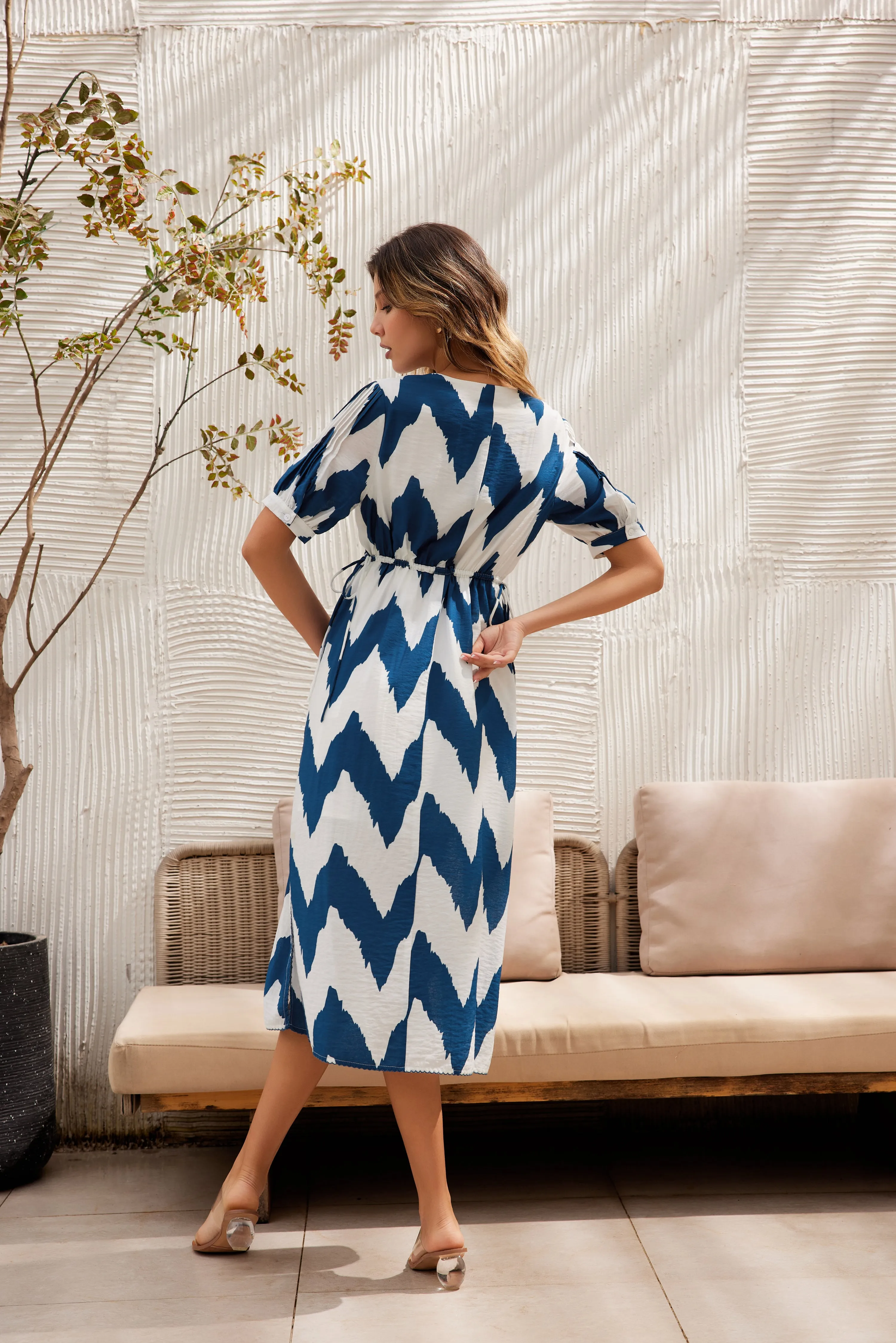 Karen | Viscose Midi Dress With Pockets sold by miss lulo product image thumbnail 2