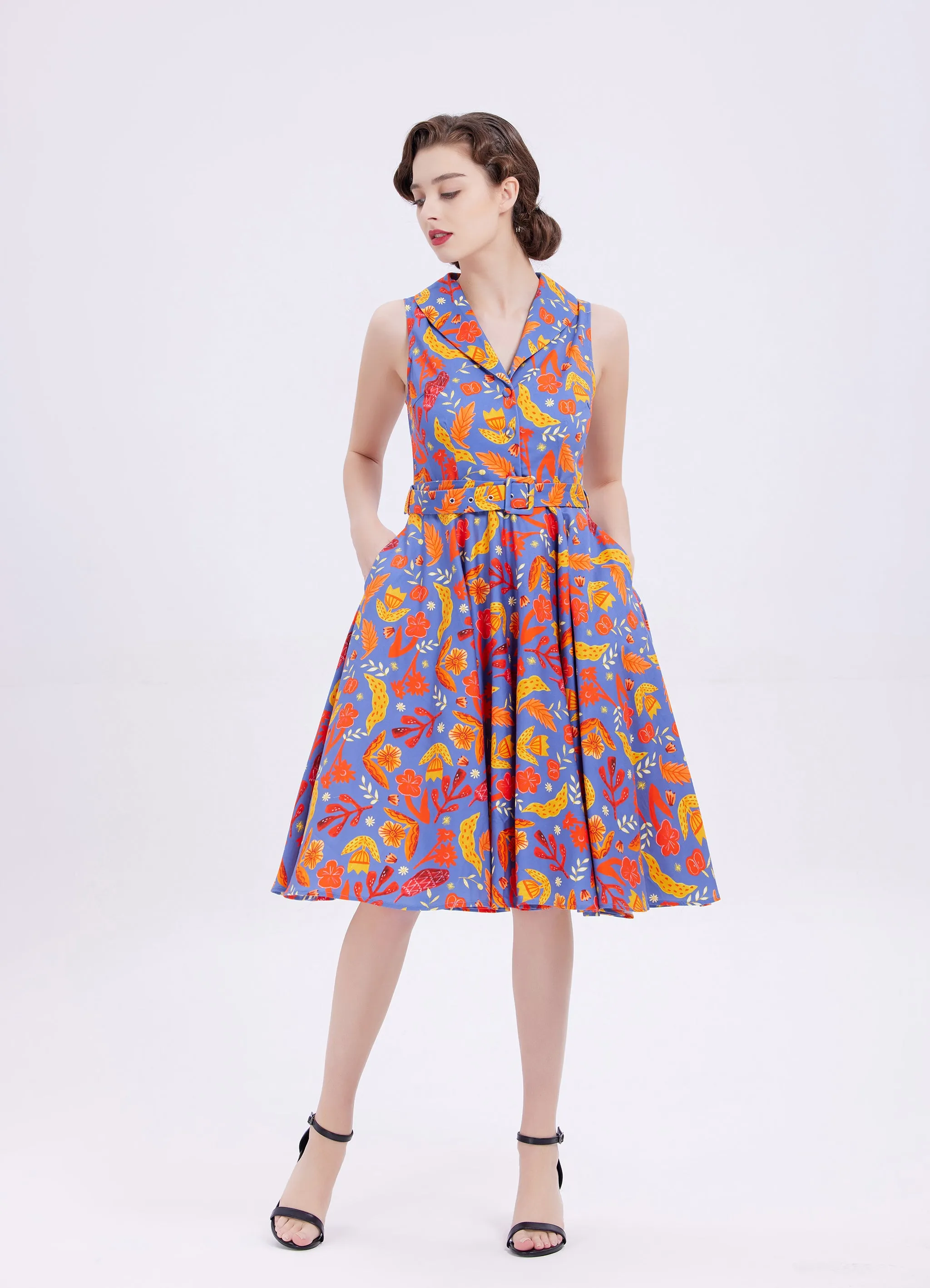 "Jani" Fall Cerulean Flowers sold by miss lulo product image thumbnail 2