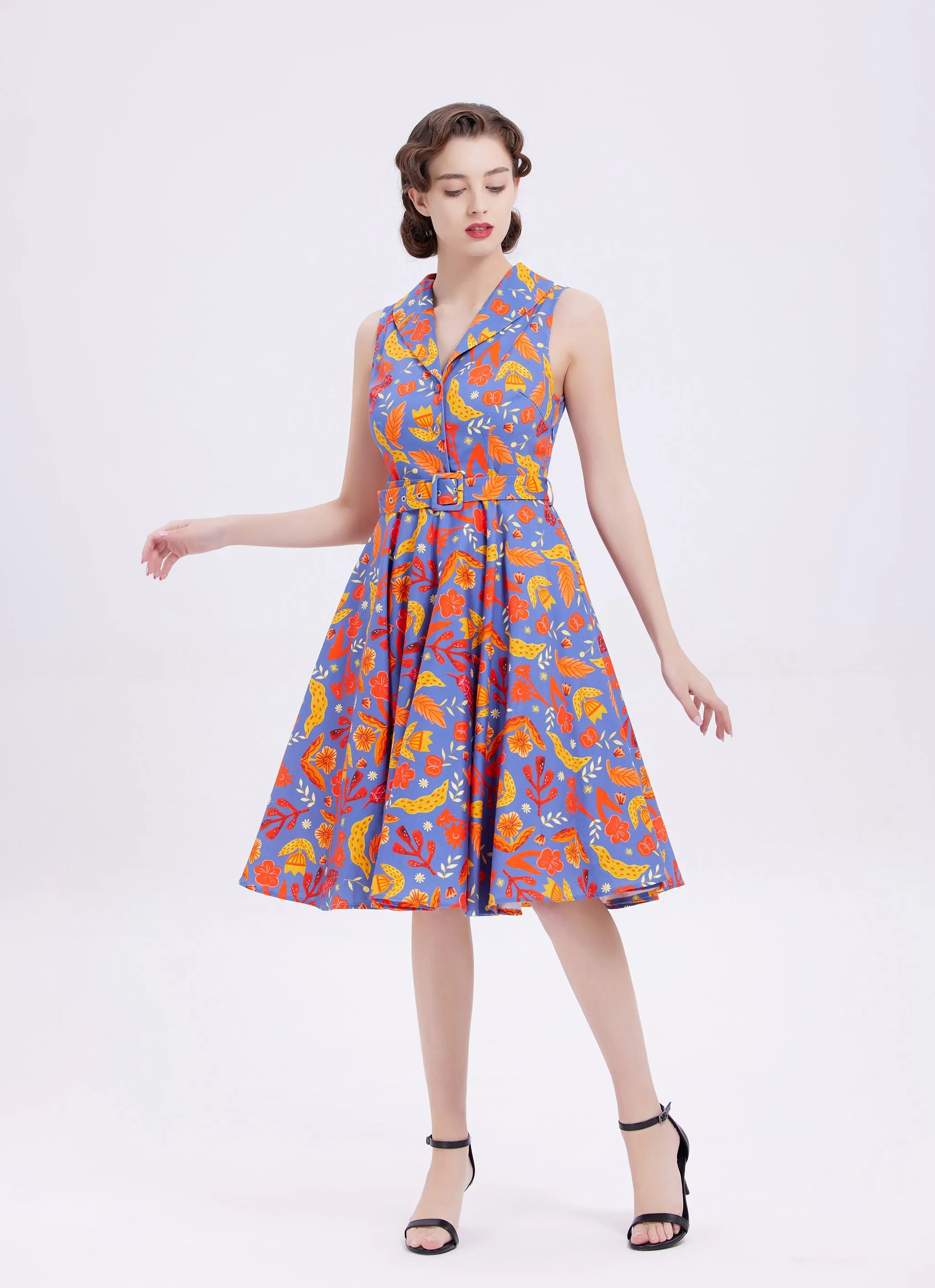 "Jani" Fall Cerulean Flowers sold by miss lulo