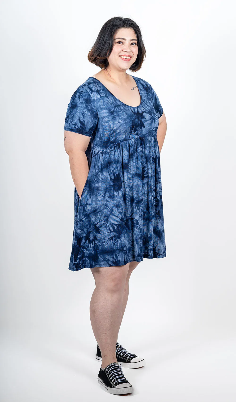 Blue Tie Dye Dress sold by Hey Peach product image thumbnail 4