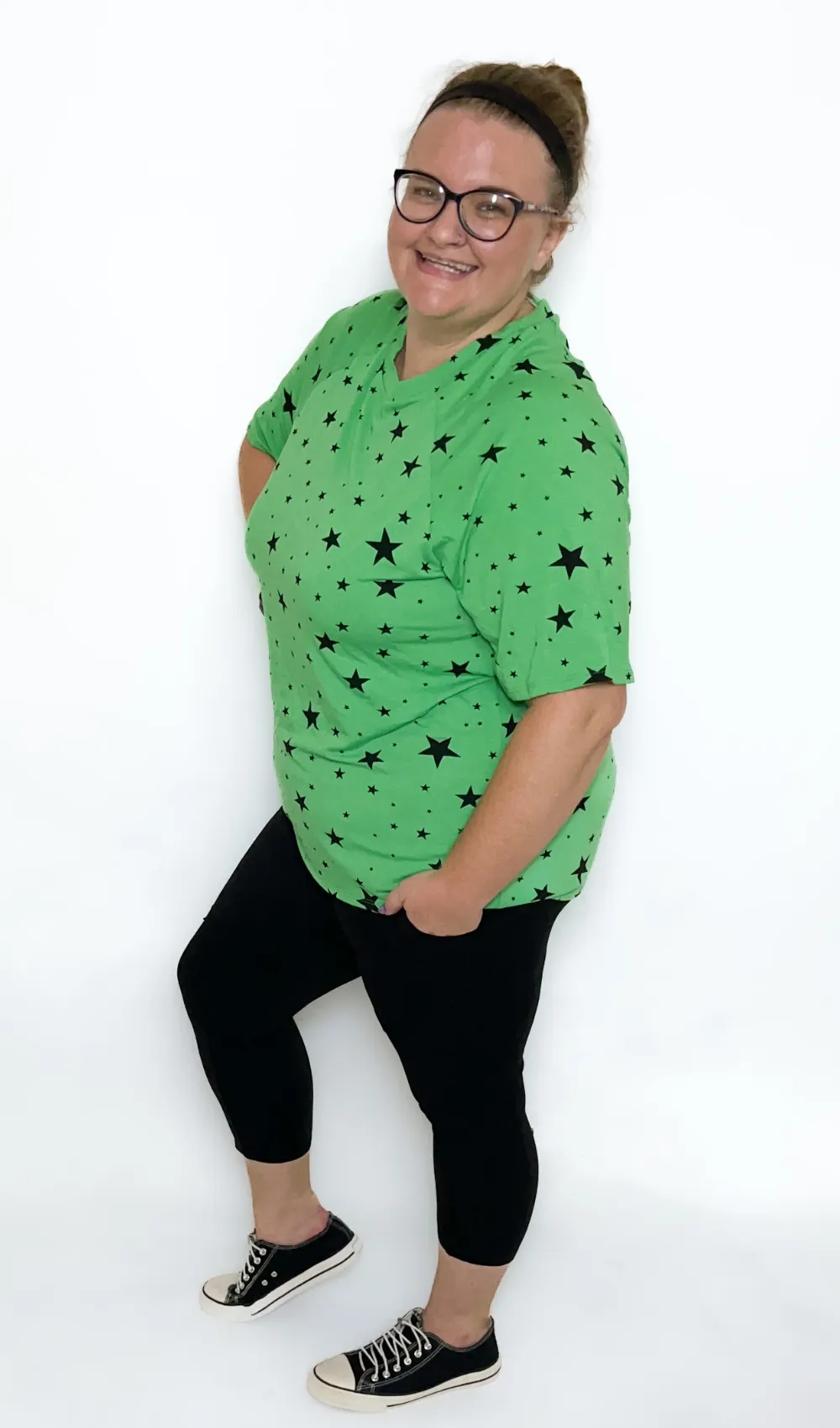 Black Capri Leggings sold by Hey Peach product image thumbnail 2