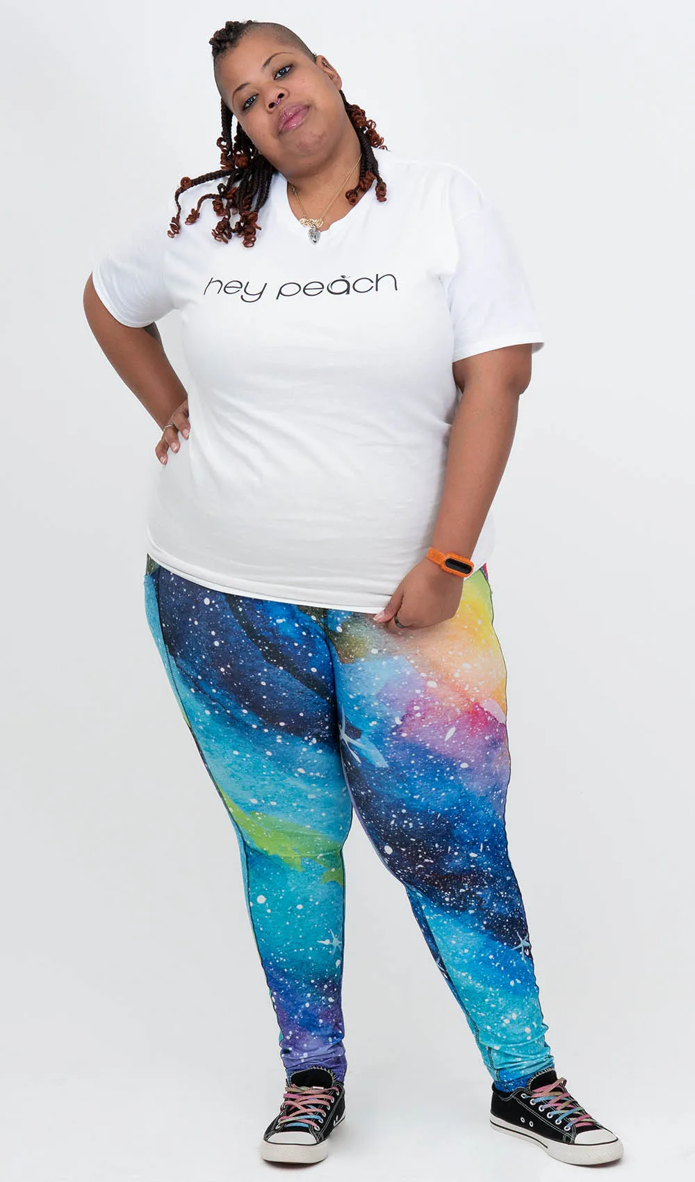 Rainbow Galaxy Leggings sold by Hey Peach