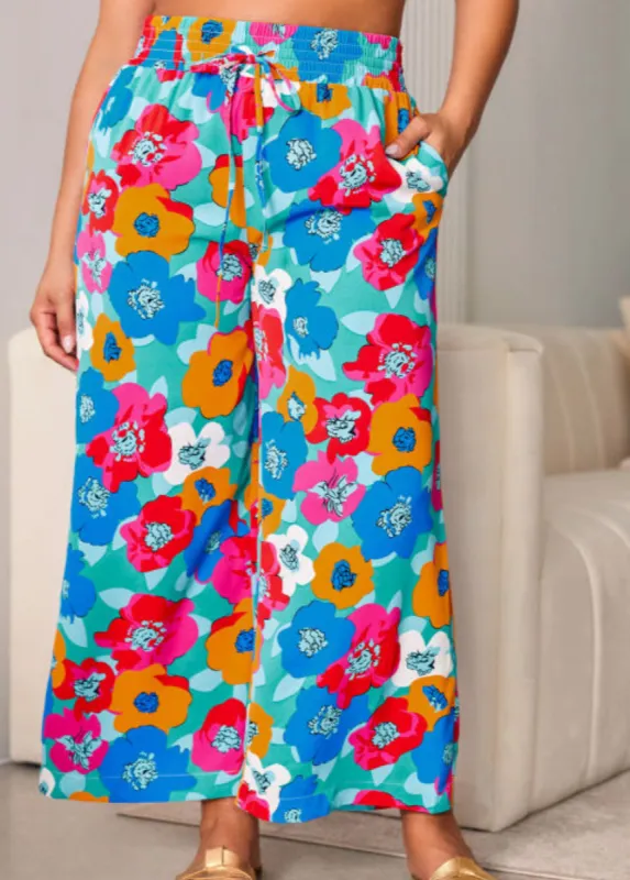 Floral Wide Leg Pants sold by Hey Peach