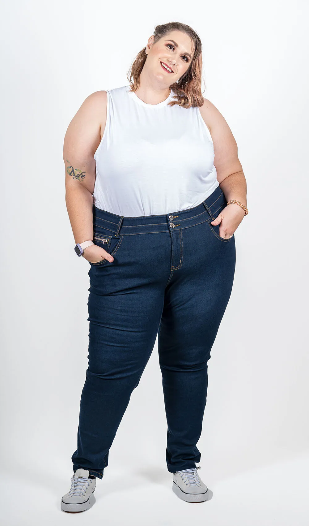 All The Things Skinny Jeans - Dark Blue sold by Hey Peach