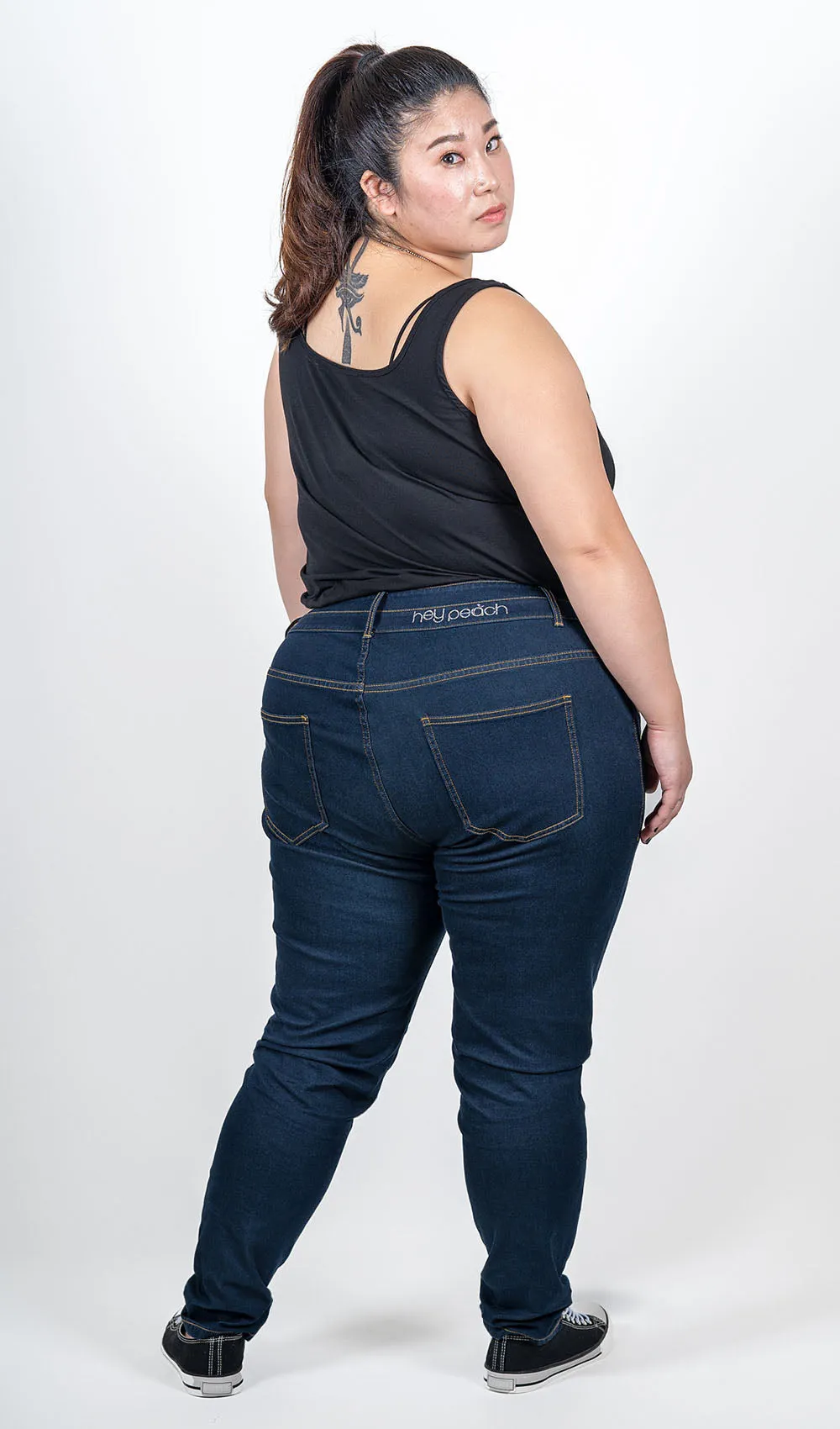 All The Things Skinny Jeans - Dark Blue sold by Hey Peach product image thumbnail 4