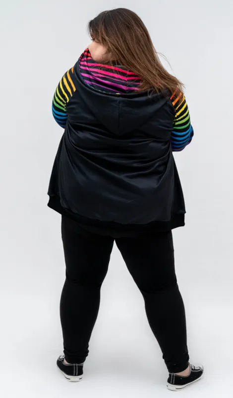 Rainbow Stripes Hoodie sold by Hey Peach