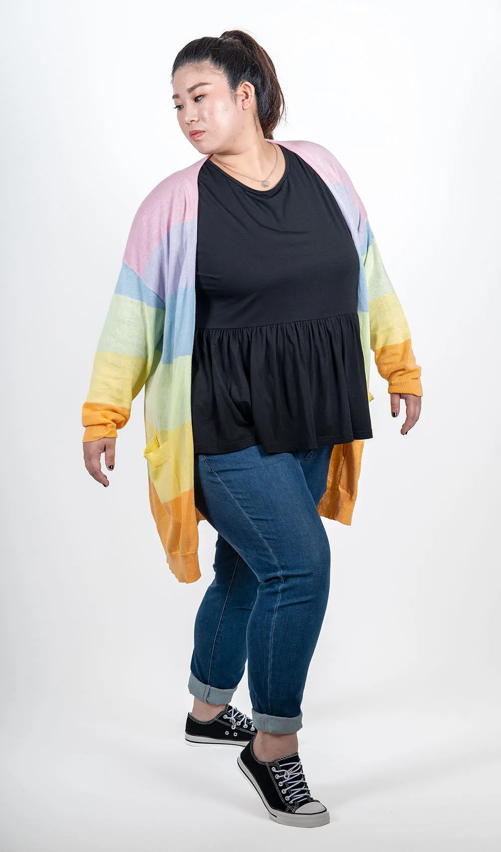 Rainbow Cardigan sold by Hey Peach product image thumbnail 2