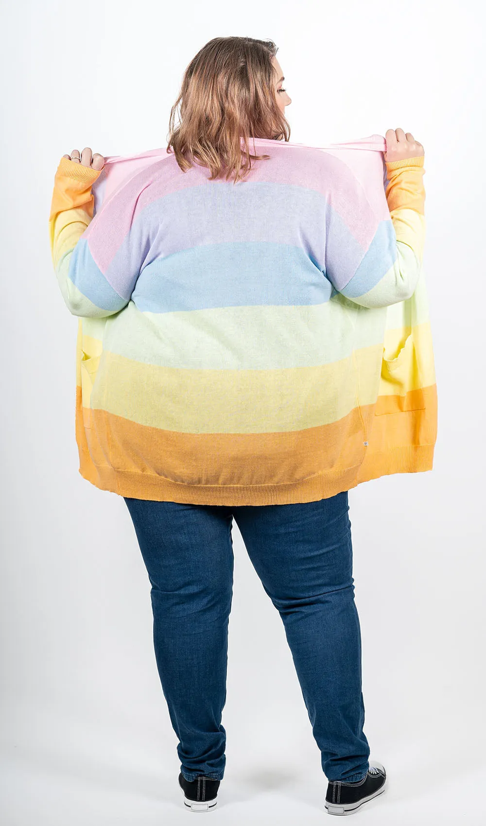 Rainbow Cardigan sold by Hey Peach product image thumbnail 4