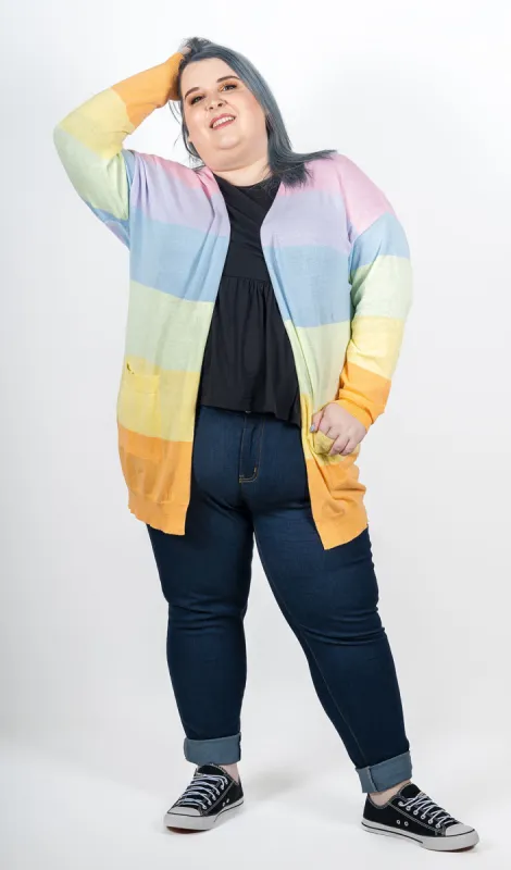 Rainbow Cardigan sold by Hey Peach