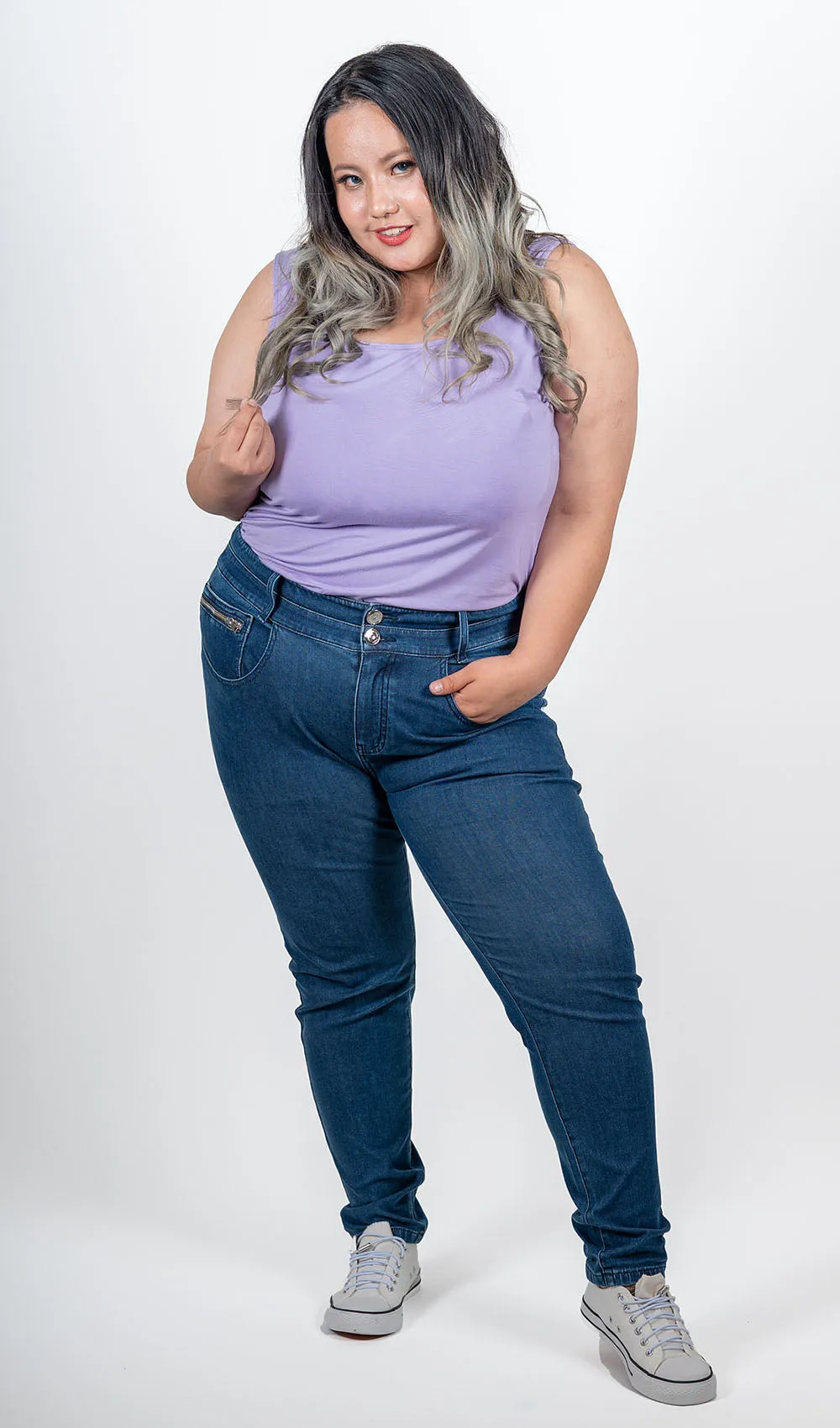 All The Things Skinny Jeans - Mid Blue sold by Hey Peach product image thumbnail 2