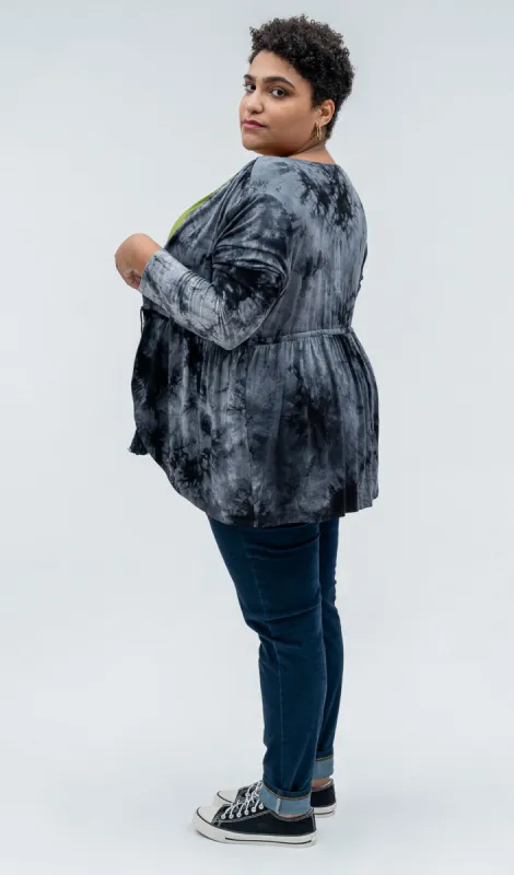 Black Tie Dye Cardigan made by Hey Peach