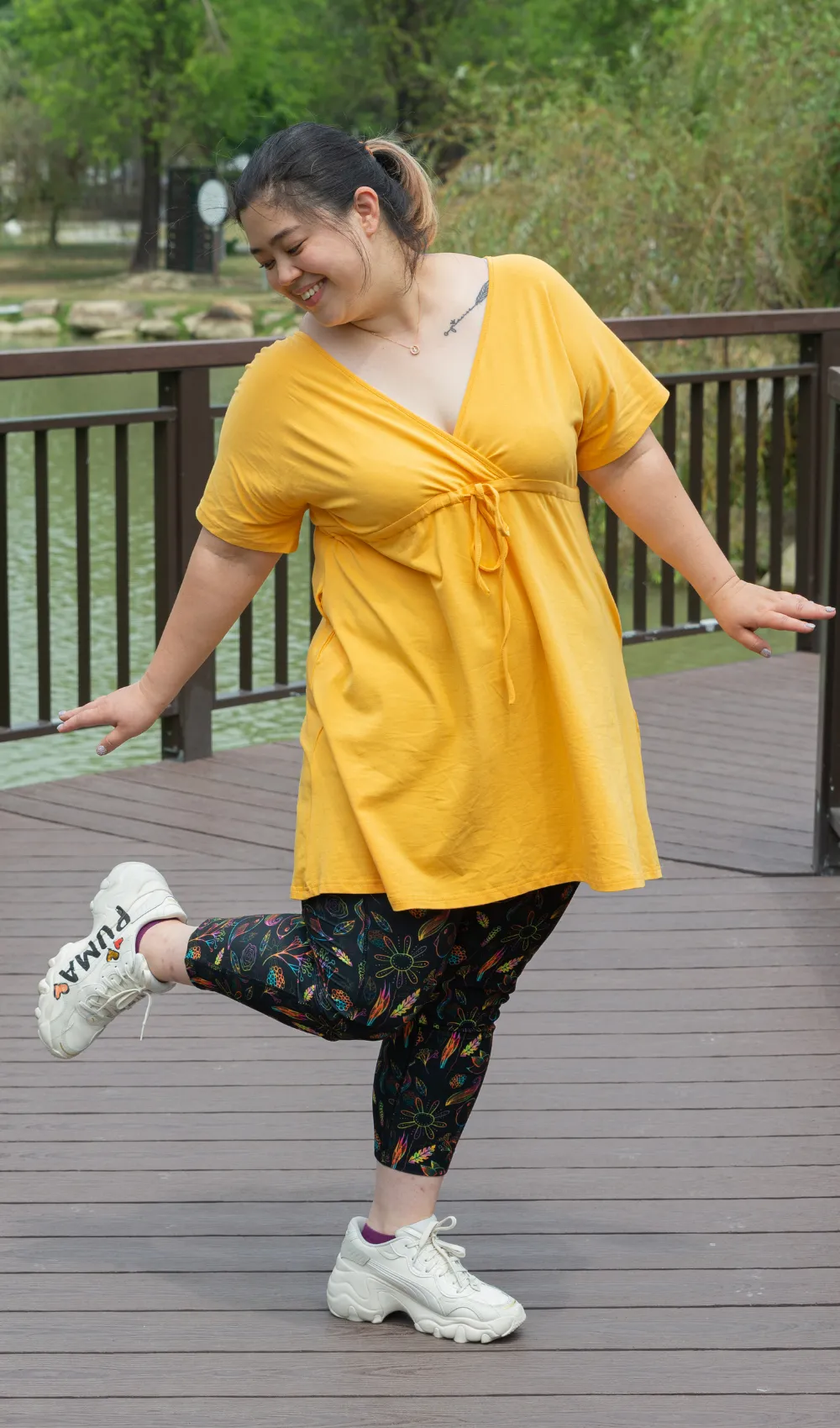 Sweet Tweet Capri Leggings sold by Hey Peach
