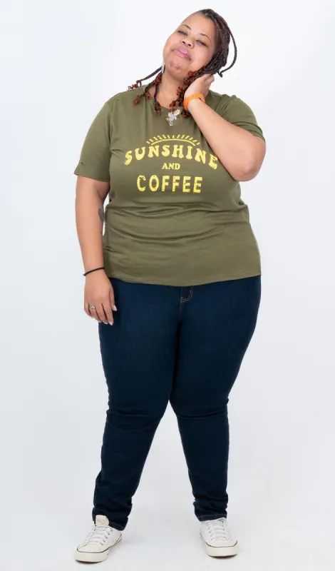 Coffee Tee sold by Hey Peach