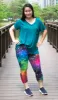 Rainbow Galaxy Capri Leggings sold by Hey Peach