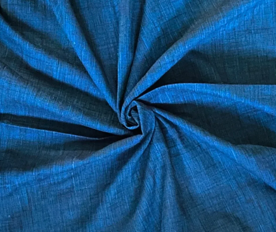 C12.7 - Slub Cotton - black and teal ** sold by Love Your Peaches