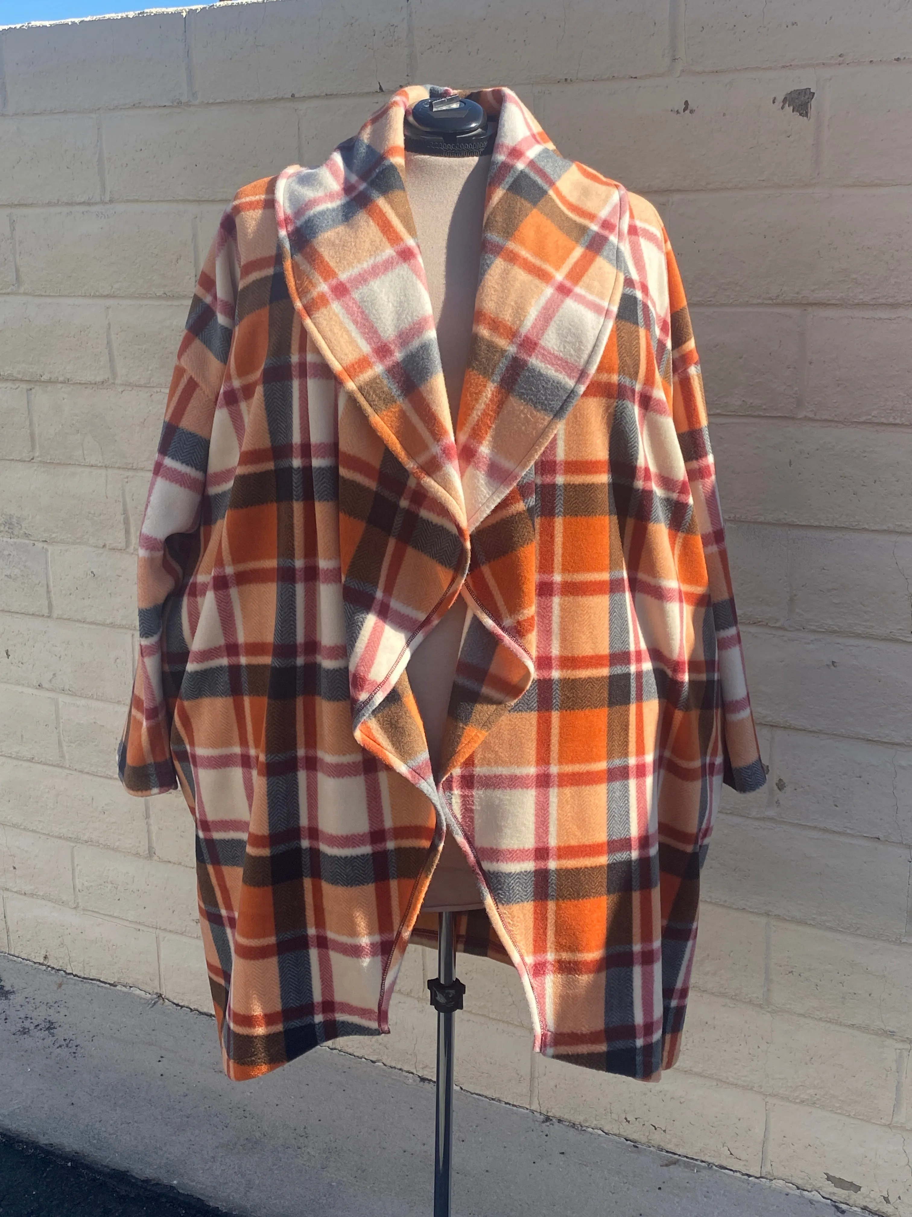 Cozy Coat - size Small - Autumn Plaid sold by Love Your Peaches