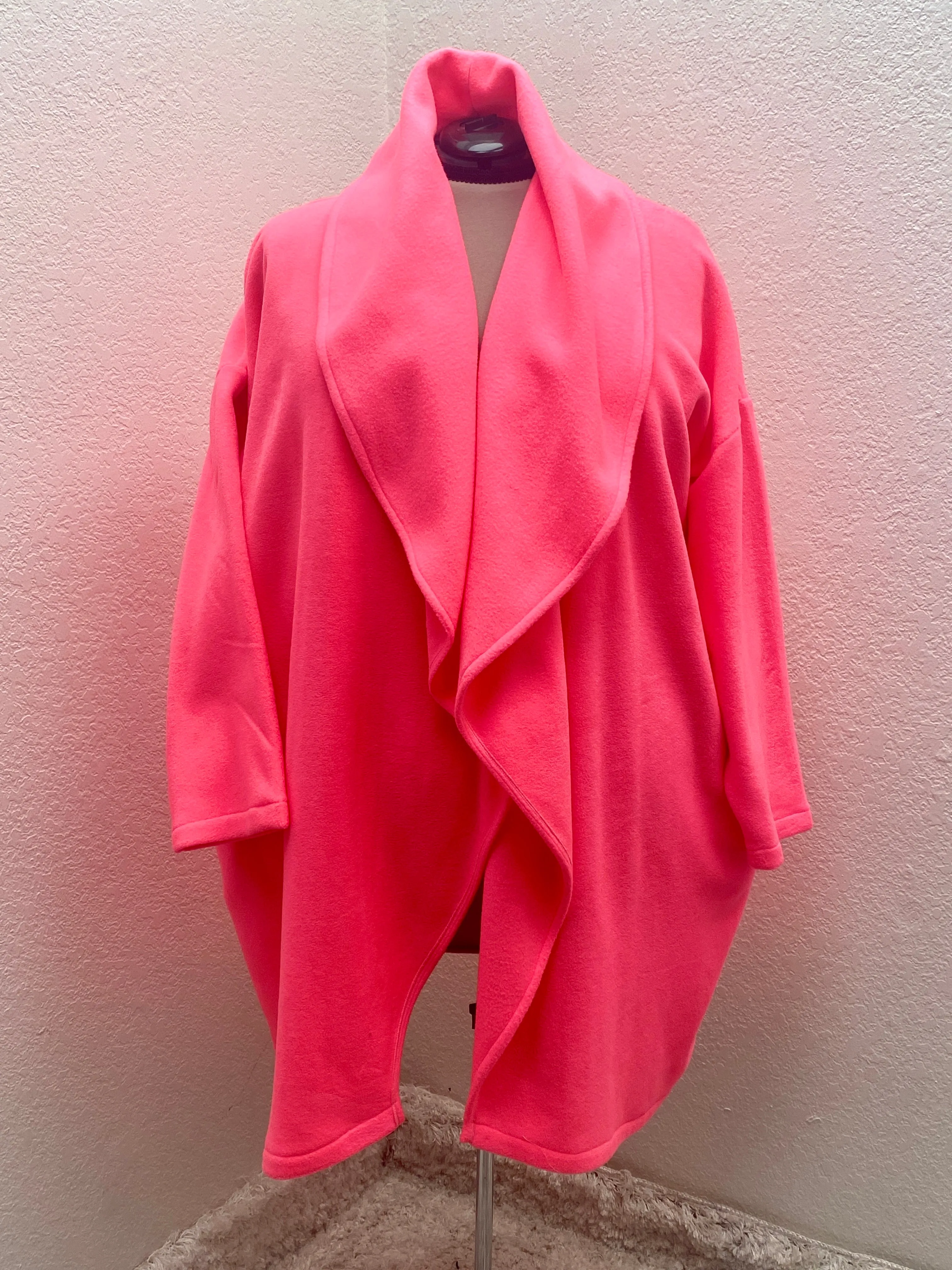 Cozy Coat - size Large - Neon Pink sold by Love Your Peaches