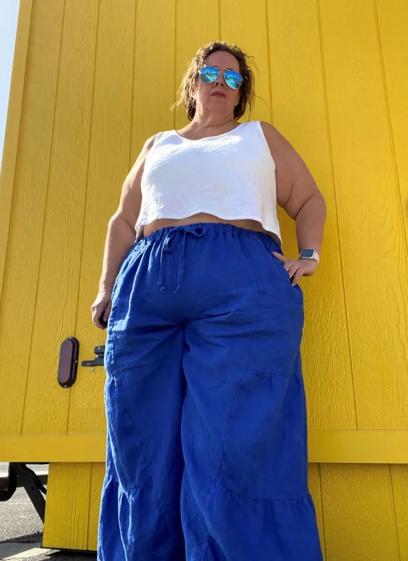 Bias Cut Cropped Tank - woven fabrics sold by Love Your Peaches