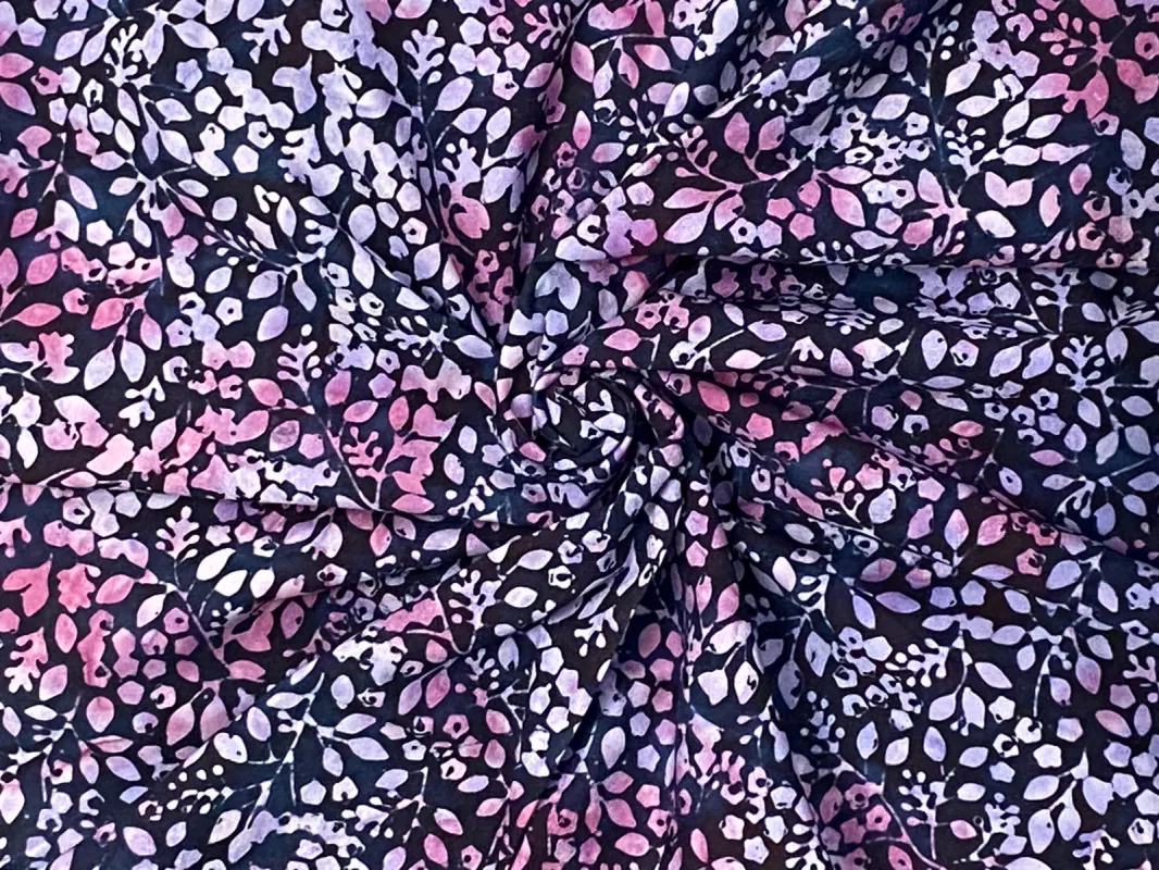 C13.2 - Indonesian Cotton Batik - deep wisteria *** sold by Love Your Peaches